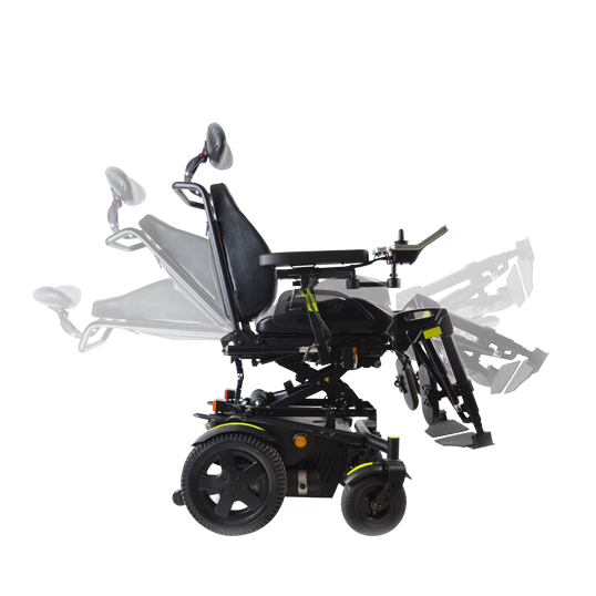 LED touch screen control electric folding wheelchair for disabled people