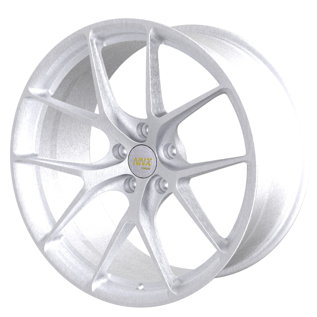 NNX-D1255      Silver Full Painting Wholesale Factory custom design staggered forged alloy wheels rims with T6061 alloy