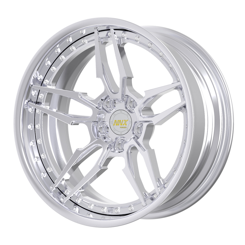 NNX-S135   21 Inch Lip Polished Customized Center Color New Design Forged wheel Rims With Brushed 5x112 Car Passenger Wheels