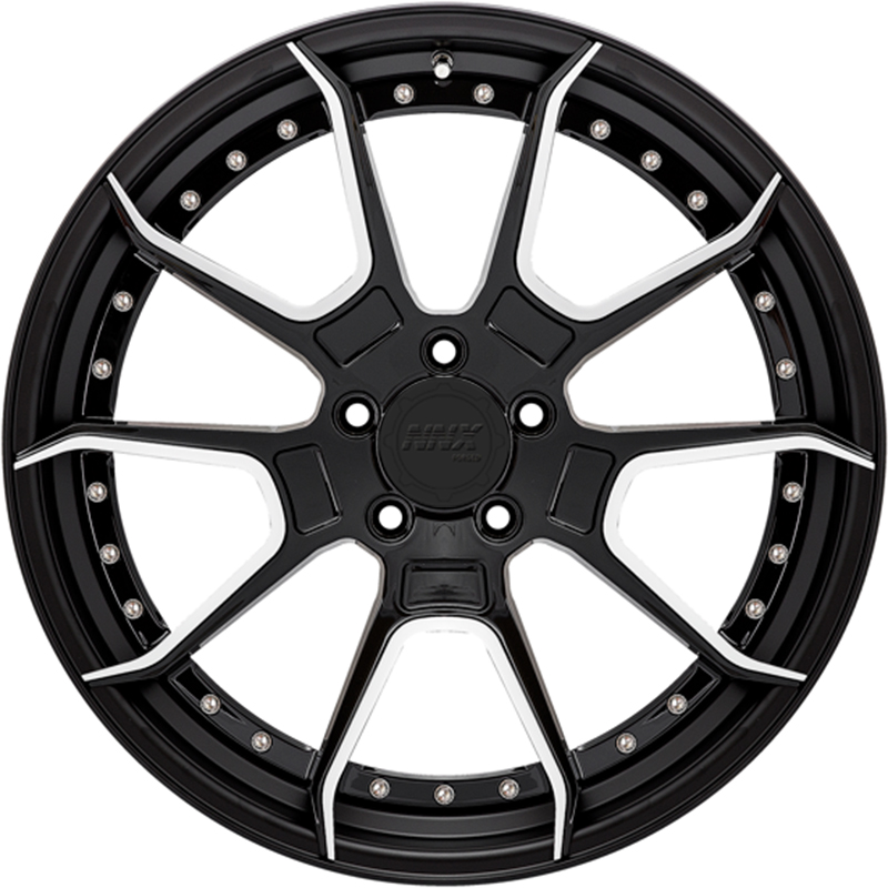 Wheel for Car Forged Aftermarket Aluminium Alloy Aviation Aluminum 6061 Forged 835 Black or Custom Color 7.5J~12J WOODBELL