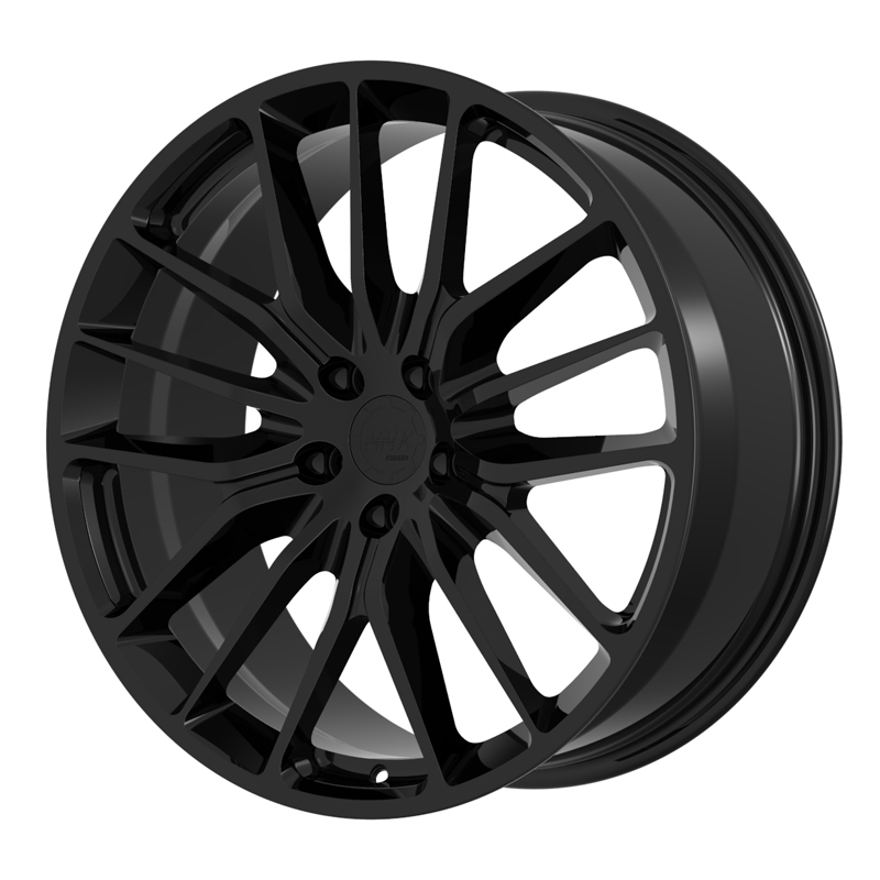 NNX-D190     19 Inch Customized 5x112/120/130 Forged Wheels Bright Black Monoblock High Quality Passenger Car Wheels