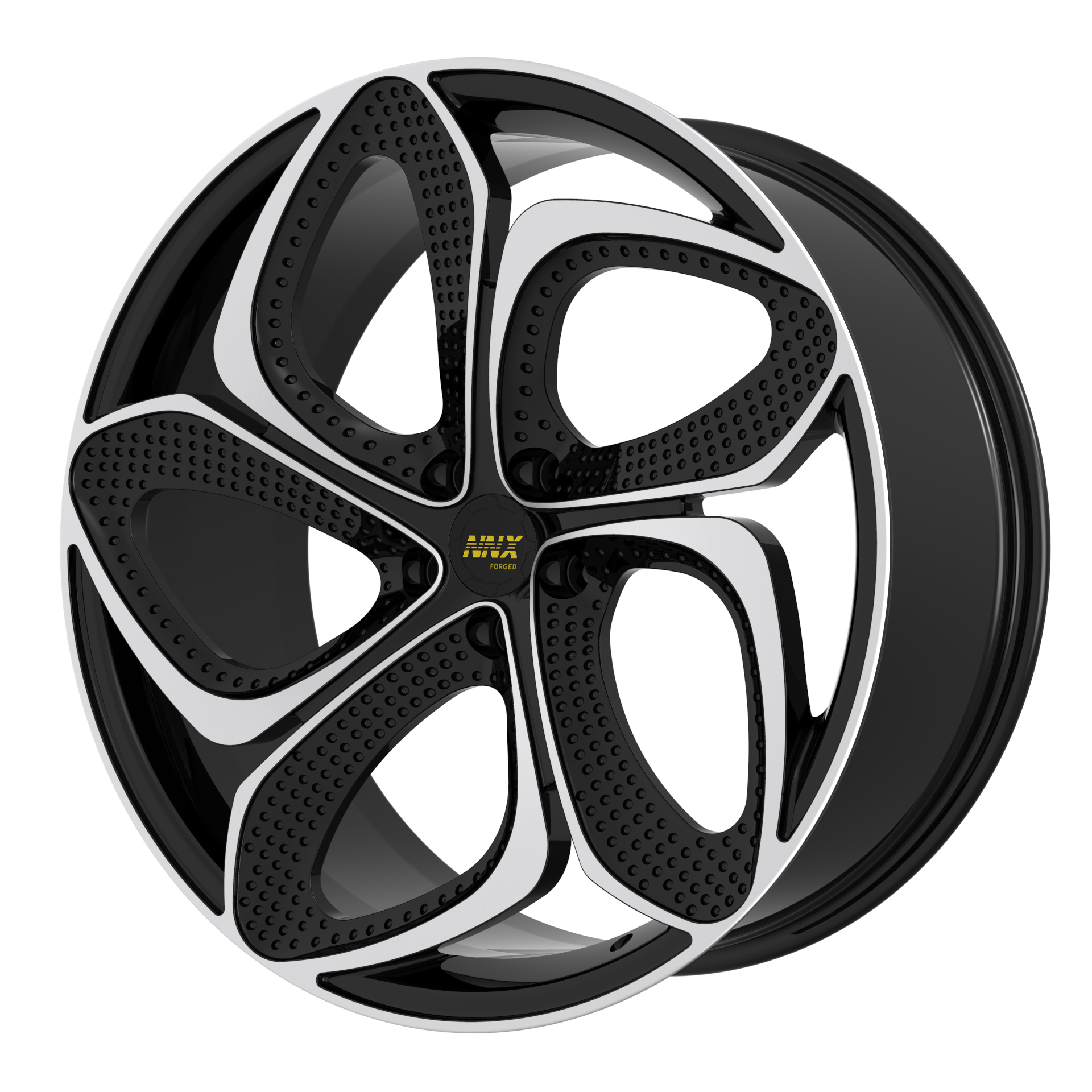 NNX-D423  High quality black forged aluminium alloy wheel car alloy wheels 5x120