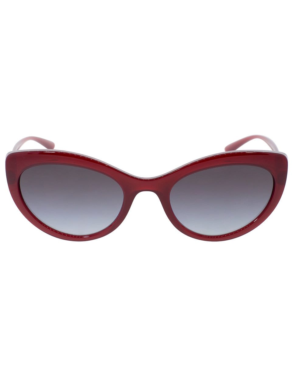 Women's squared sunglasses DG6112 in bordeaux transparent | Eyewear Dolce & Gabbana