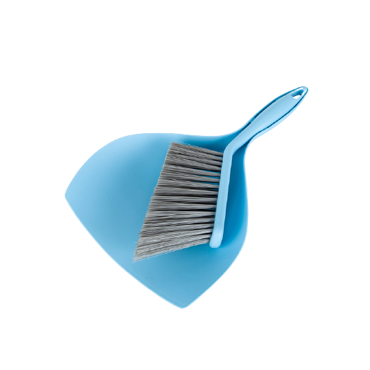 Mini Dust Pan and Brush, Portable Dust Pan, Tiny Dust Pan and Brush Set, Premium Dustpan, Mini Hand Broom and Dustpan Set for Floor, Sofa, Desk, Keyboard, Car, Dog, Cat and Other Pets blue,white colors