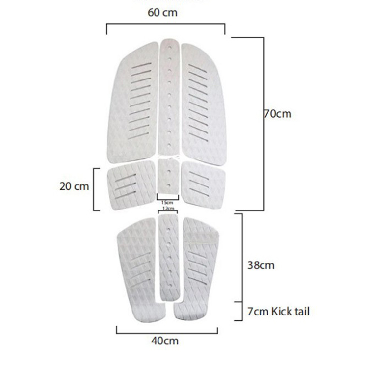 3M Adhesive Non-Slip Traction Pad Deck Grip Mat EVA 9pcs of Sheet for Surfboard SUP ocean water