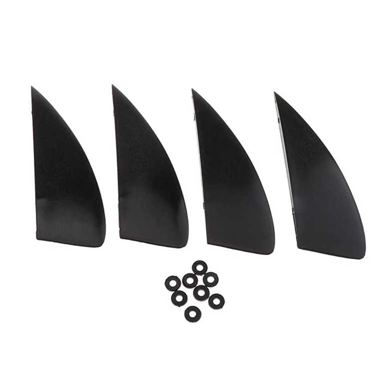 Kiteboard Fin Replacement With Rubber Washers And Mounting Screws 4pcs/set