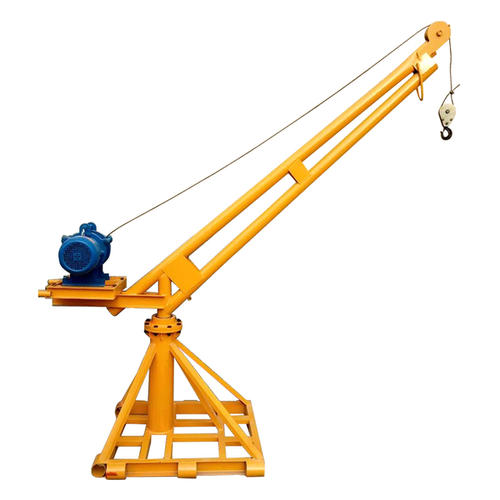 360 Degree 500kg portable lift mini crane with electric hoist
