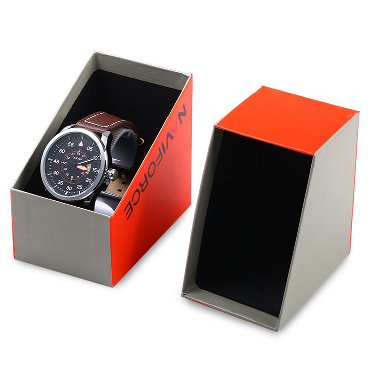 New Design Metal Lock Paperboard Watch Packing Box With Window
