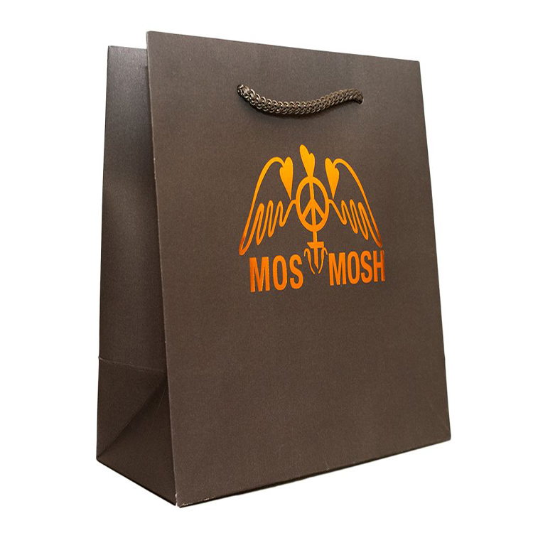 Corrugated Paper Solid Color Shopping Bag for Clothes,Gift and Merchandise