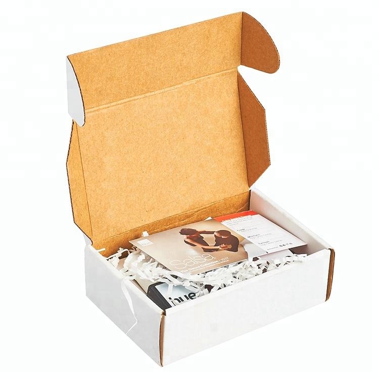 White cardboard box folding cosmetics paper box with custom logo