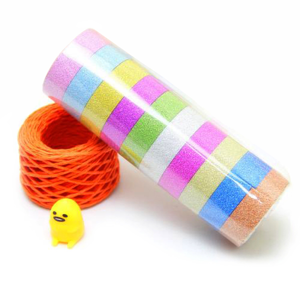 Glitter washi paper tape with film packing