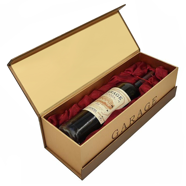 Paper wine box for single bottle