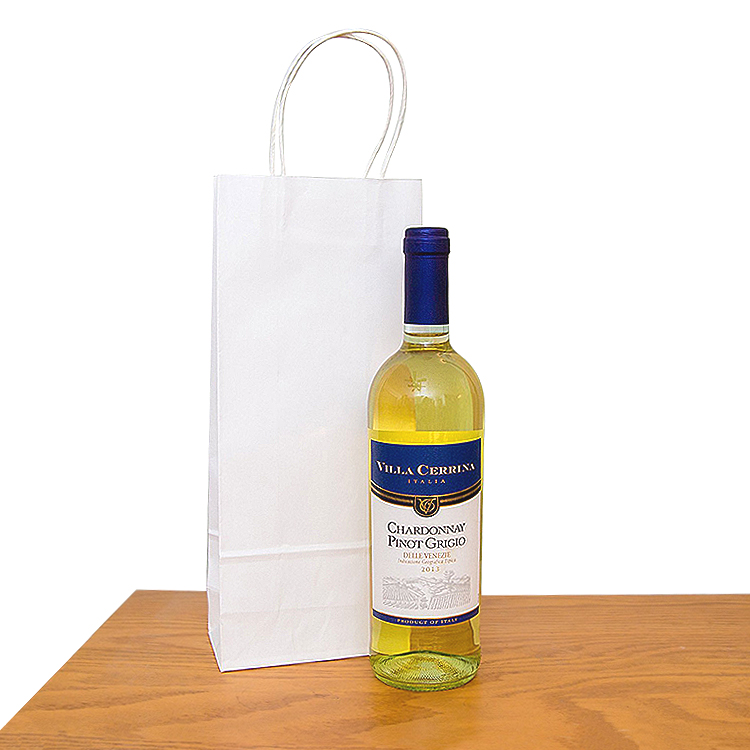 Custom order printed wine bottle packing Paper Bag
