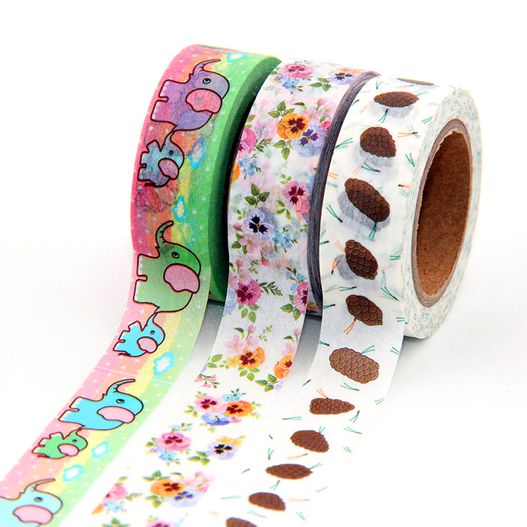 Custom handmade flower paper washi tape