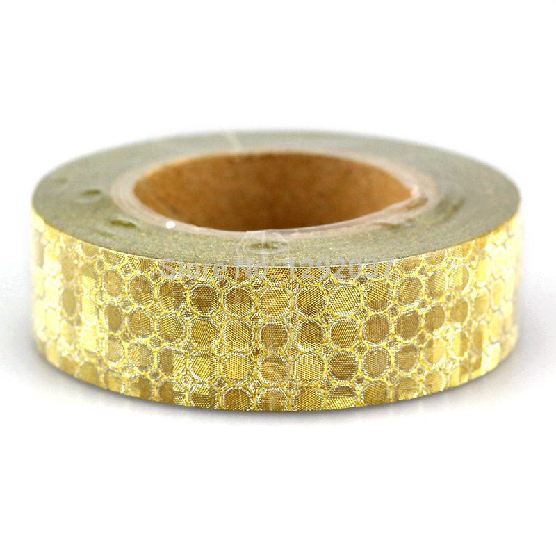 Golden gillter paper adhesive tape /washi tape