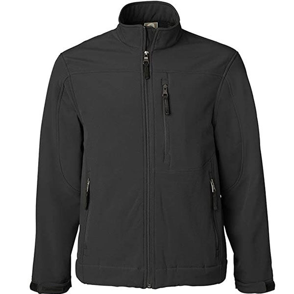 Weatherproof Midweight Soft Shell Jackets for Men with Stand Collar