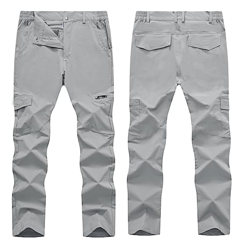 Men's Hiking Work Cargo Pants Lightweight Waterproof Quick Dry Outdoor Mountain Pant Fishing Camping