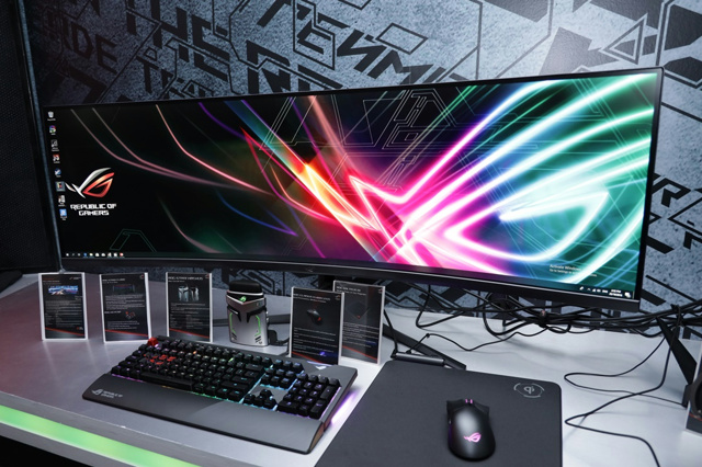 ASUS ROG STRIX XG49VQ 49-inch DFHD HDR FreeSync 2 144Hz Curved Gaming Monitor - Gaming - Monitors - Peripherals