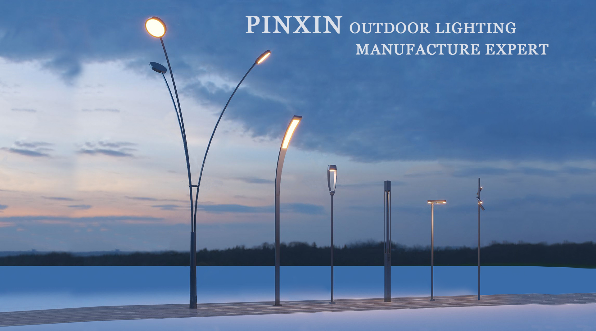 Led Garden Light, Modern Post Light, Wall Light - Pinxin