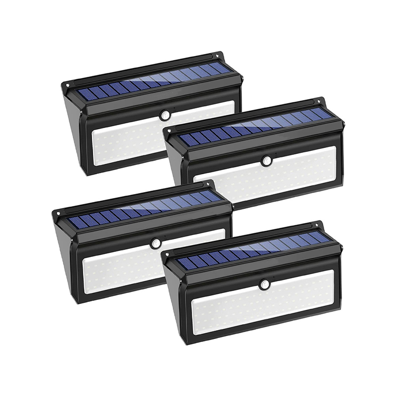 Smart Solar Outdoor Lights, LED IP65 Waterproof, Security Lights for Front Door, Yard, Garage, Deck (4 Pack)