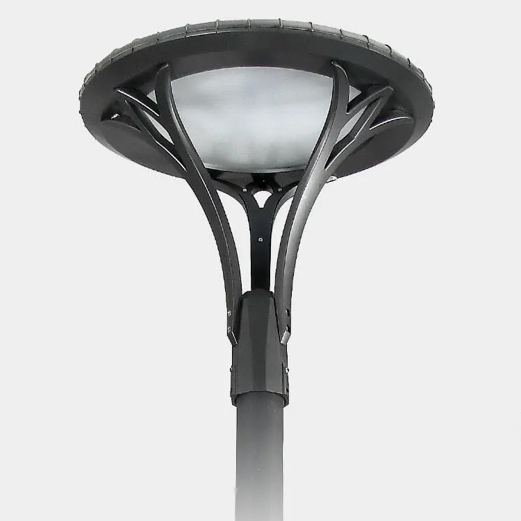 Led Post Top Light 50W IP65 Waterproof Outdoor Circular Pole Light for Garden Yard Street Lighting