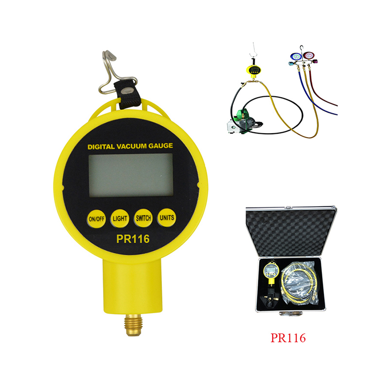  Digital Display Vacuum Gauge Set