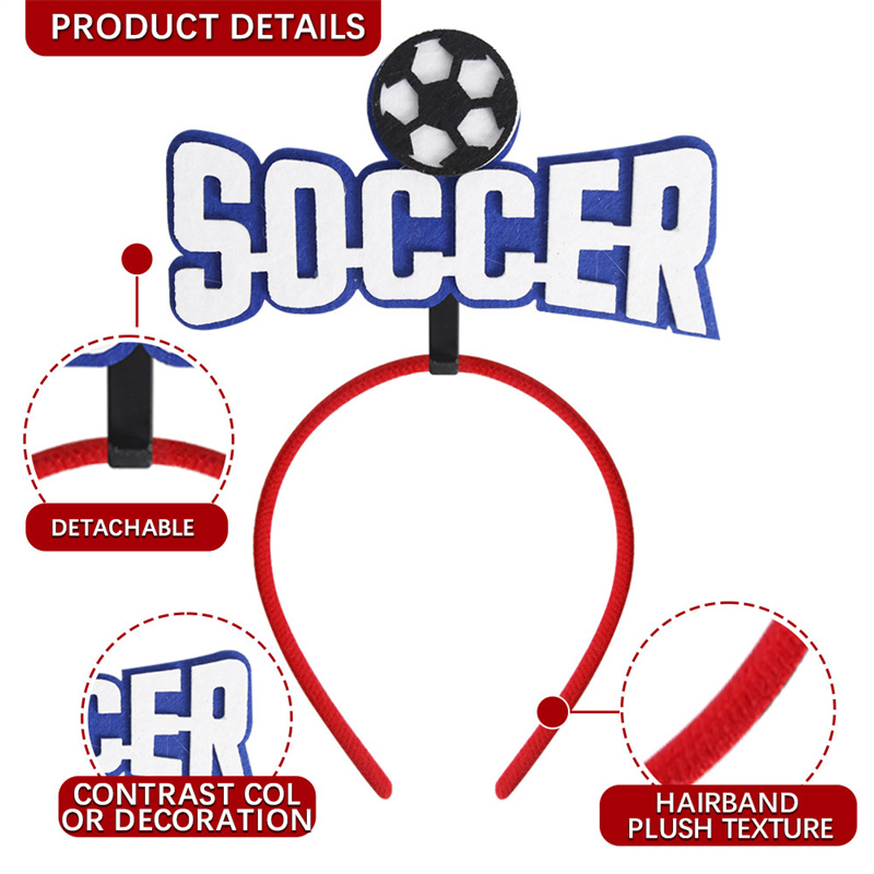 Sports Football Event Headband Decorations Party Decorations Supplies