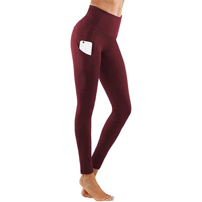 Yoga leggings High-waisted side pocket outdoor leggings for women