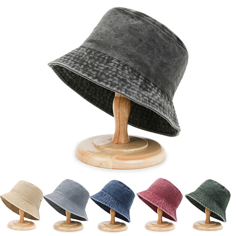 100% Cotton Bucket Hat Packable Travel Summer Beach Hat