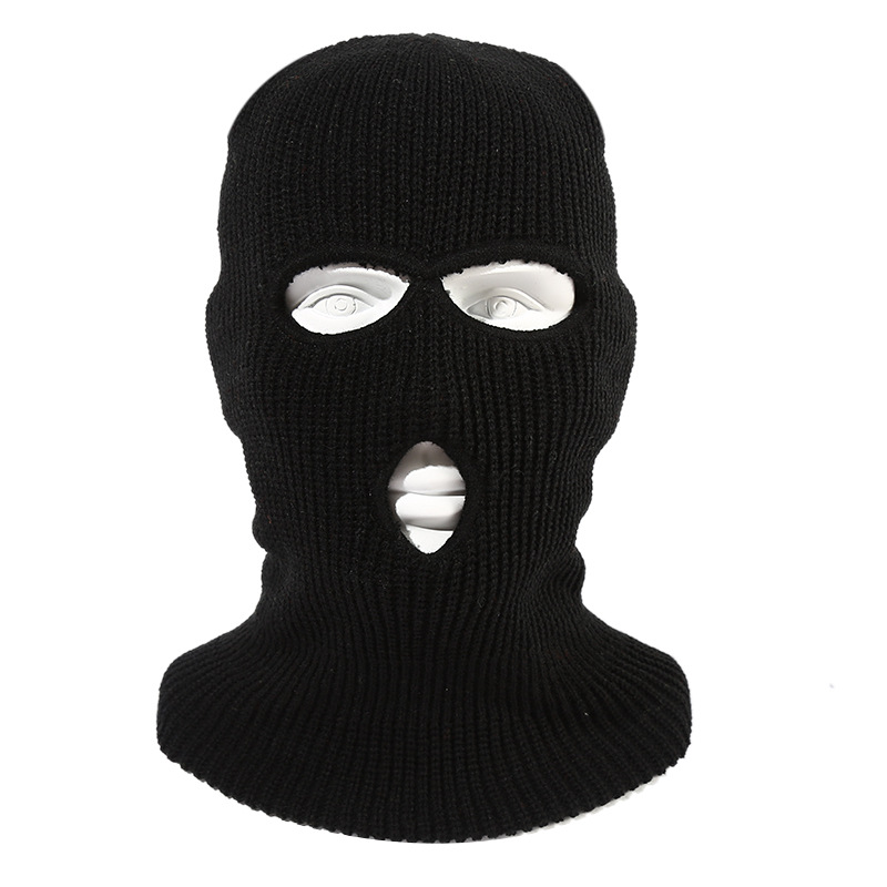 Knitted Full Face Cover Ski Neck Gaiter, Winter Balaclava Warm Knit Beanie for Outdoor Sports