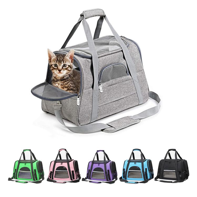 Dog Carrier for Small Medium Cats Approved Carrier Soft Sided Collapsible Travel Puppy Carrier