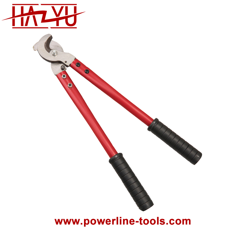 Hand Ratcheting Armored Cable Cutter For Cu Al Conductor