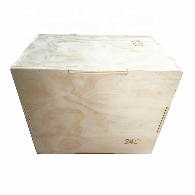 Wooden Plyo Box 3 in 1 Wooden Plyo Box, Plyometric Box for Home Gym and Outdoor Workouts, Available in 4 Sizes