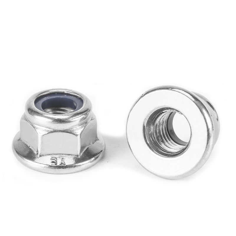 Stainless Steel DIN6926 Flange Nylon Lock Nut/ Prevailing Torque Type Hexagon Nuts With Flange And With Non-Metallic Insert.