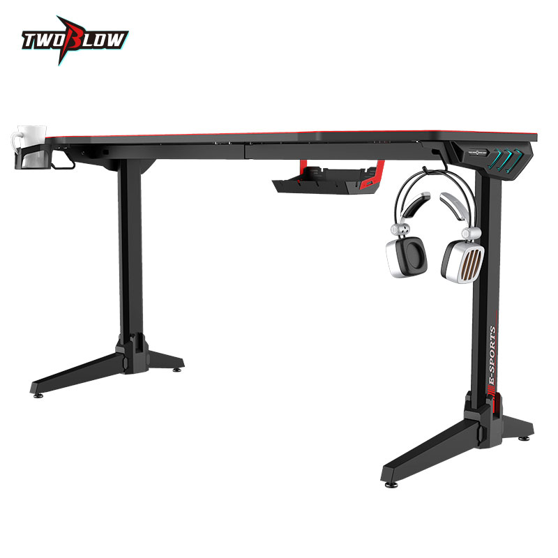 140cm Gamer table with T shpe legs and mouse pad Model LY 140cm