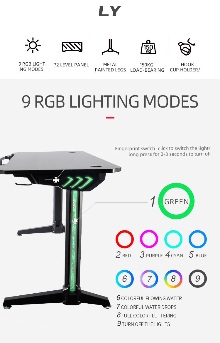 140cm-Gamer-table-with-T-shpe-legs-and-mouse-pad-Model-LY (2)