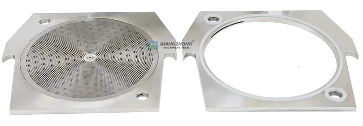 Stainless steel plate and frame filter with high shear mixer 03