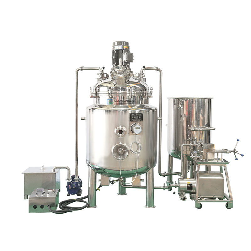 Electric heating vacuum emulsification and filtration system