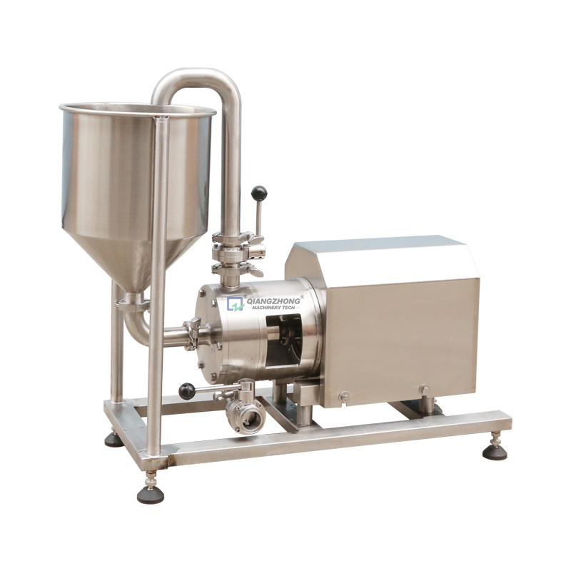 Mobile emulsification pump with hopper