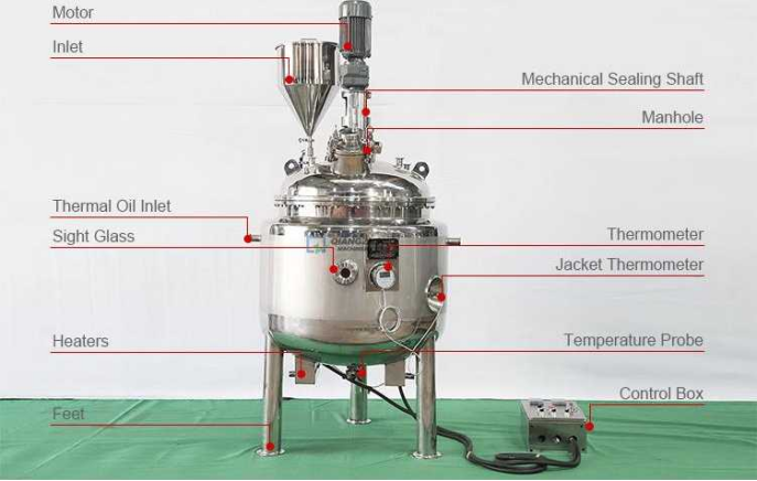 Electric heating vacuum stirring and dispersion system 02