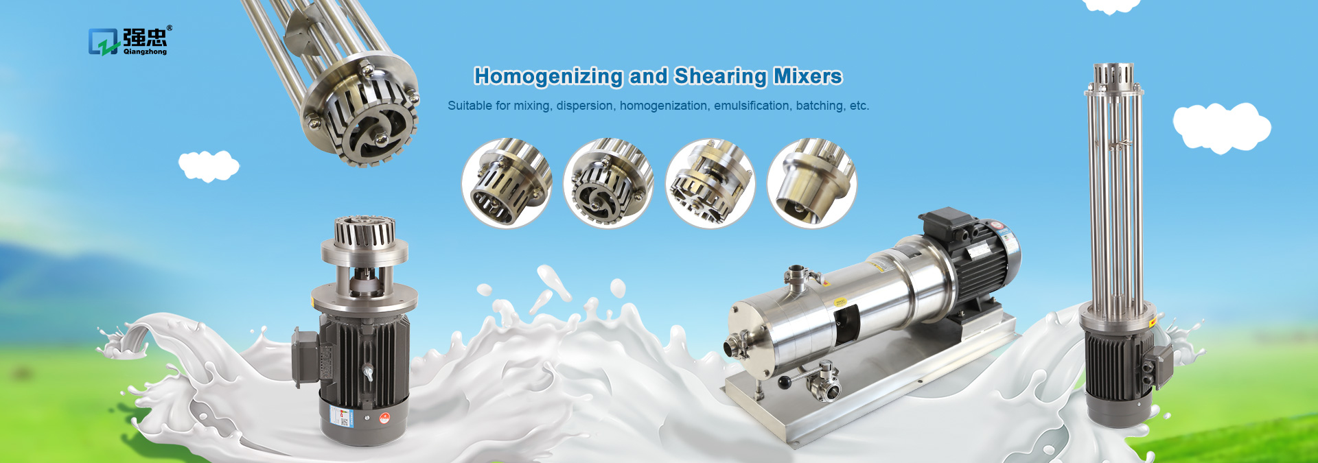 Mobile Manual Lifter, Magnetic Stirrer, Jacketed Mixing Tank - Qiangzhong