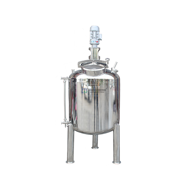 Single-layer Oval Top Mixing Tank