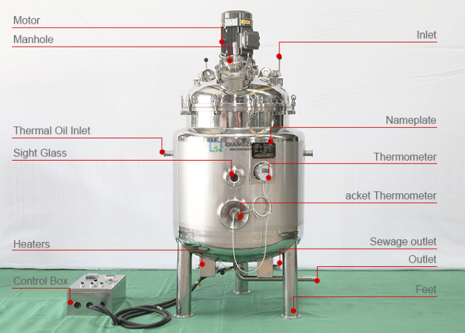 Electric heating vacuum emulsification and filtration system 02