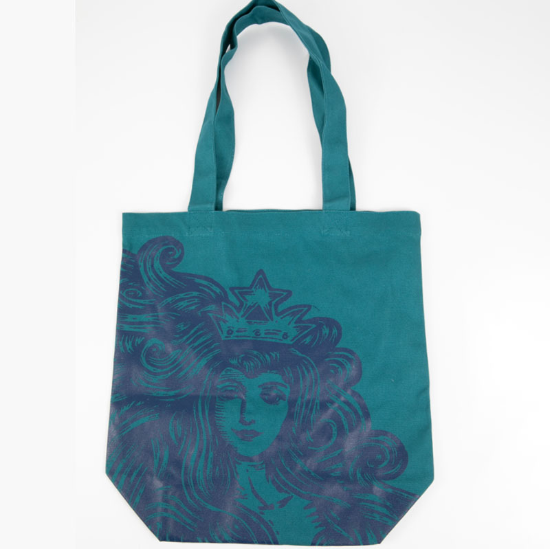 12 OZ cotton silk screen shopping bag