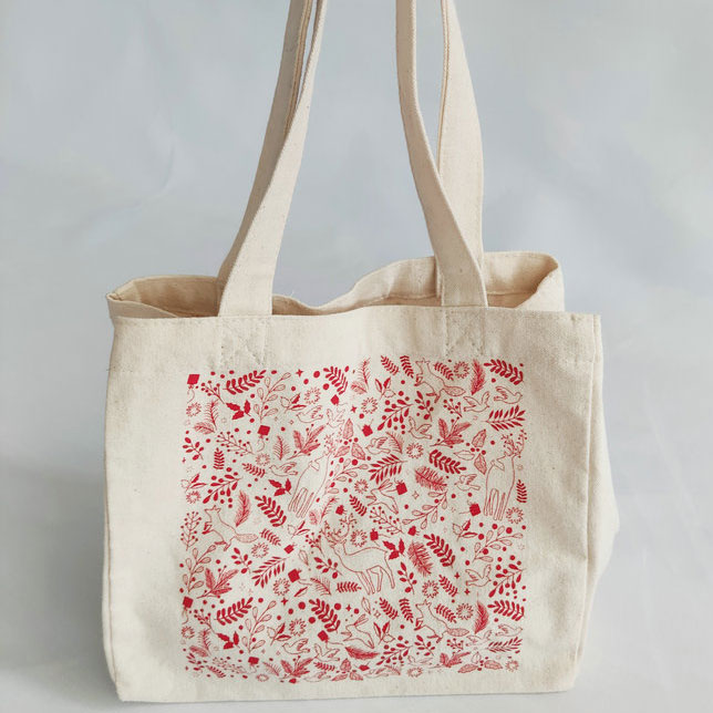 small size cotton Lunch tote bag for student