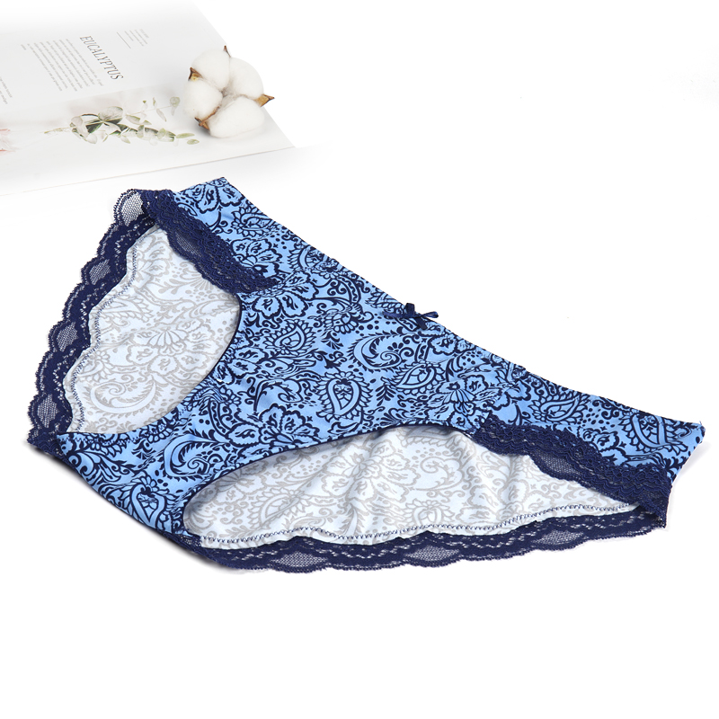 High Quality Oem Knitted Women Underwear Micro Fiber Ladies Breifs Lace 2