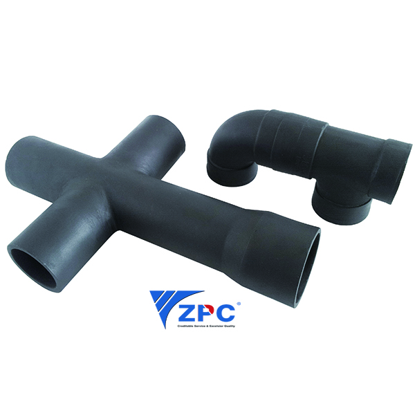 Reaction-bonded Silicon carbide four-way pipes