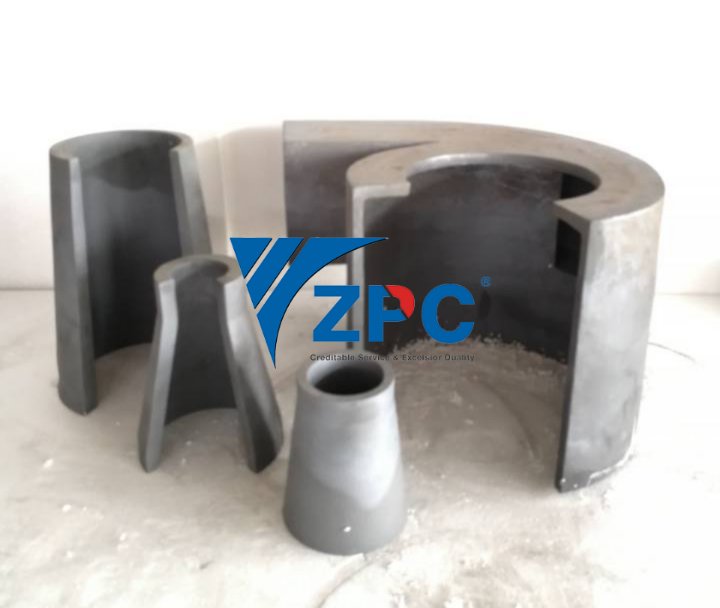 wear resistant silicon carbide cone liner and spigot 