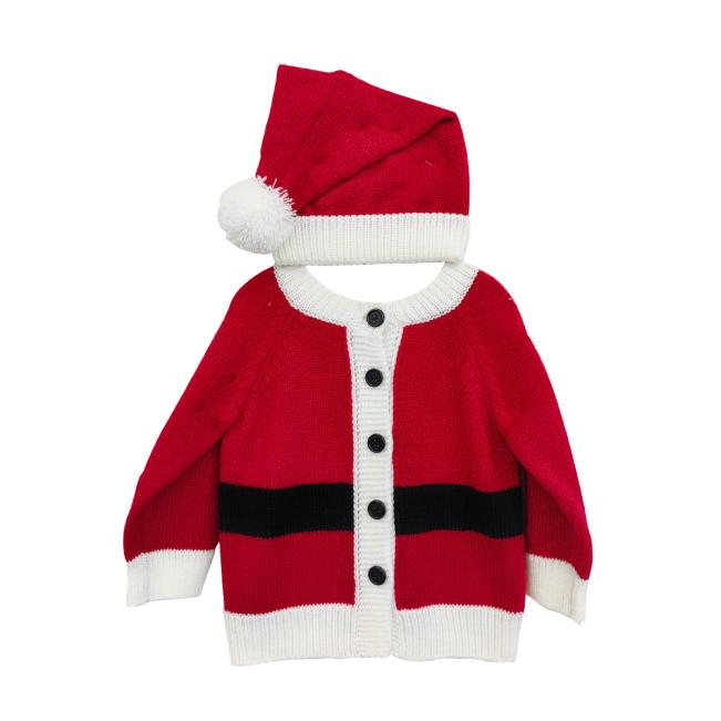 High Quality My First Christmas Sweater & Hat Set