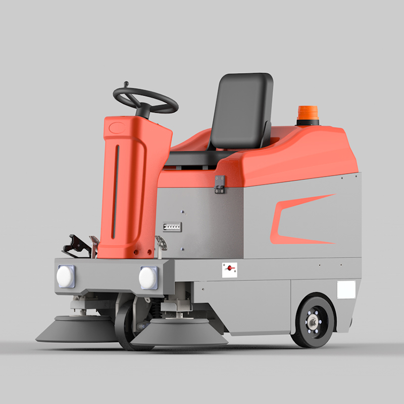 R-S1100 Electric Compact Ride On Street Floor Sweeper Floor Cleaning Machine